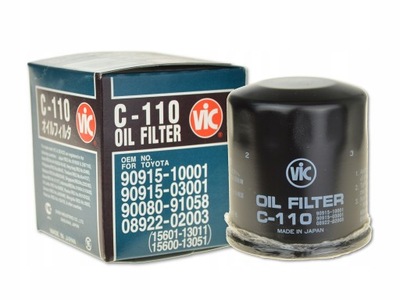 TOYOTA STARLET 96-99 1.3I FILTER OILS VIC JAPAN - milautoparts-fr.ukrlive.com