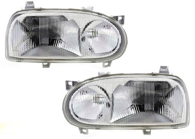 VW GOLF III 3 LAMP GRILLES H1+H1 LEFT+RIGHT DEPO  