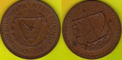 Cypr 5 Mils 1973 r.