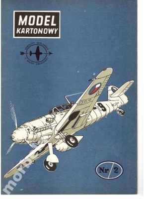 Model Kartonowy nr 2 Myśliwiec AVIA S-99