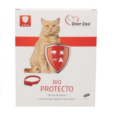 OVER ZOO Obroża BIO PROTECTO dla kotów 35cm