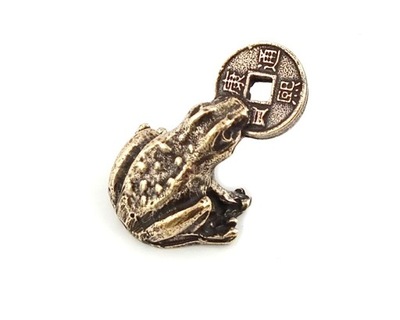 Figurka żaba z monetą żabka feng shui - 071 ox