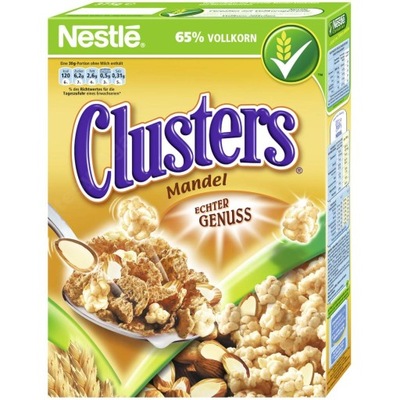 NESTLE CLUSTERS MIGDAŁY PŁATKI ŚNIADANIO 375g