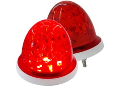 Lampa 12 LED Kogut Sygnalizacyjna do maszyn ostrzegawcza 12V 24V czerwona