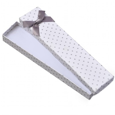 PD-KK5 Pudelko białe z kokardą 45x200x25mm