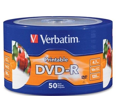 VERBATIM DVD-R PRINTABLE szp.100 Wa-wa noID PROMO!