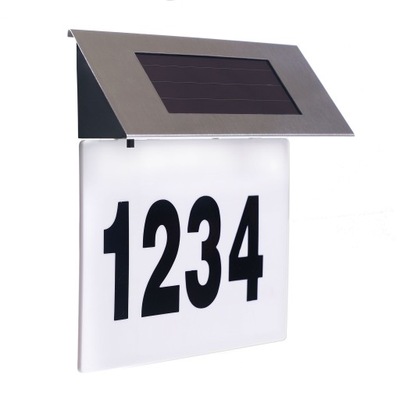 Solar-LED podświetlenie numeru domu czujnik