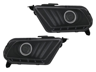 Фары лампы day line light led neon dts ford mustang lift 2010-2013 фото №1