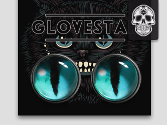 GLOVESTAR kolczyki KOCIE OCZY Cheshire Cat kot