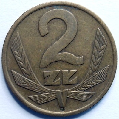 Moneta 2 zł złote 1986 r piękna