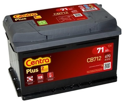 BATTERY CENTRA PLUS 71AH 670A 71 AH DOJ+WYMIANA - milautoparts-fr.ukrlive.com