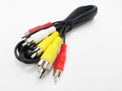kabel przewód 3x wt RCA / 3x wt RCA 1,8m