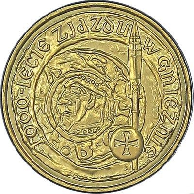 Moneta 2 zł Zjazd w Gnieźnie
