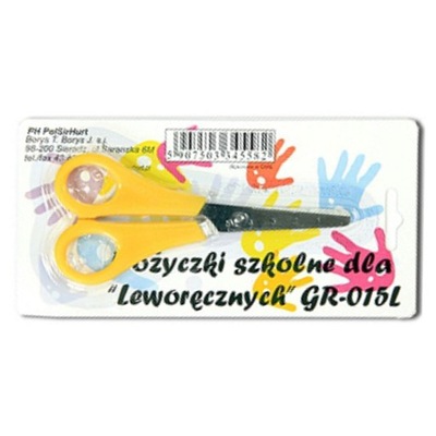 NOŻYCZKI SZKOLNE DLA LEWORĘCZNYCH BLISTER