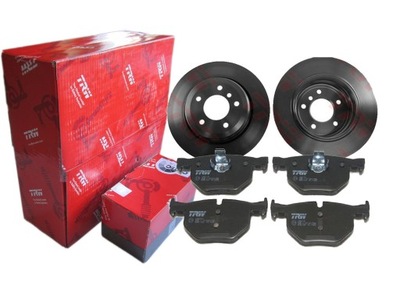 DISQUES + SABOTS DE FREIN TRW ARRIÈRE BMW 5 E60 E61 6 E63 E64 - milautoparts-fr.ukrlive.com