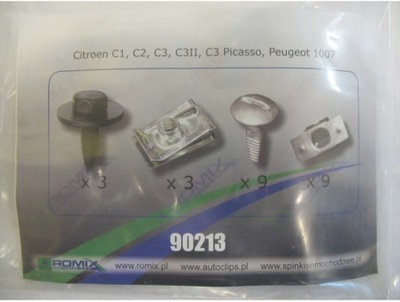 CITROEN C1 C2 C3 I II CLAMPS FOR CAPS ENGINE SET - milautoparts-fr.ukrlive.com