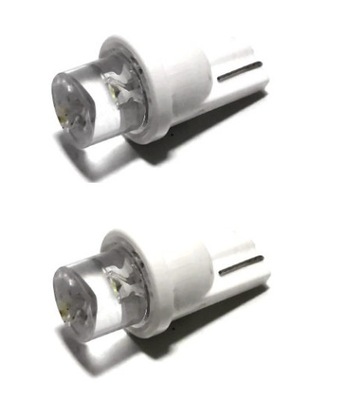 POSTOJÓWKI - ŻARÓWKI LED W5W - BIAŁE - 2szt 12V -W5W -M-TECH -CZYSTA BIEL