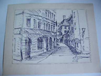 RYSUNEK GORLITZ NIEMCY 1975 ROK