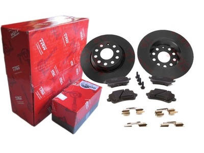 DISCS + PADS TRW REAR VW PASSAT B6 B7 CC - milautoparts-fr.ukrlive.com