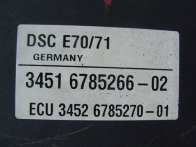ABS DSC BMW E71 E70 34516780126-04 34516785266-02