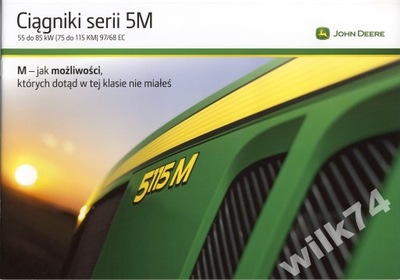 John Deere 5M prospekt 2013 ciągnik traktor
