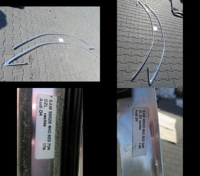 Молдинг накладки кровельные хром audi a8 4h0 фото №1