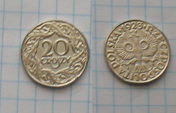 moneta 20 gr 1923