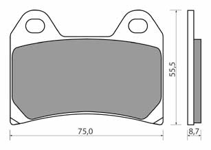 SABOTS DE FREIN BMW F800 CAGIVA RAPTOR 650 VICTORY BRUTALE - milautoparts-fr.ukrlive.com