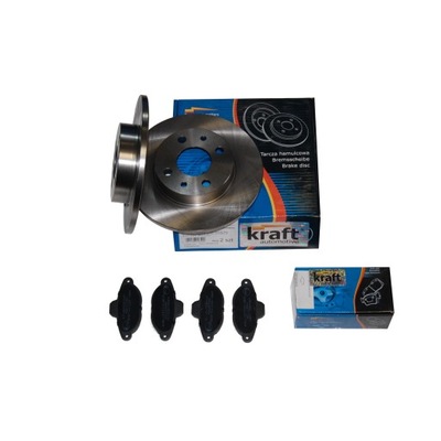 KRAFT DISQUES + SABOTS DE FREIN CINQUECENTO SEICENTO PANDA - milautoparts.fr