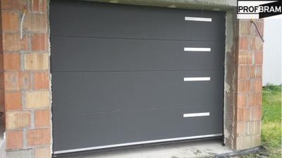 Segmentowa Brama Garażowa 260x200 - ANTRACYT 7016
