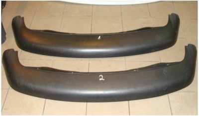 Накладка спойлер бампера задня vw touran фото №1