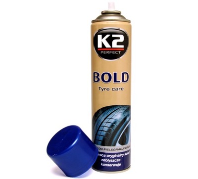 K2 BOLD preparat do nabłyszczania opon spray 600ml