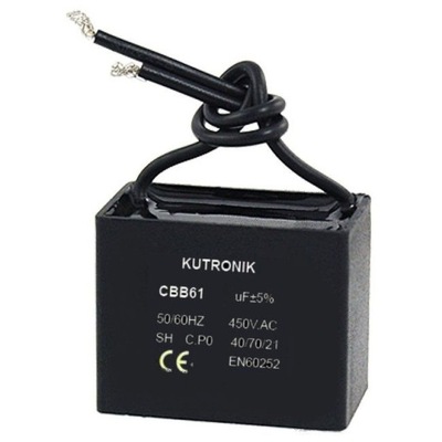 Kondensator silnikowy 1uF/450VAC CBB61