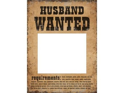 Tabliczka Husband Wife Wanted 2 szt do zdjęć sesja