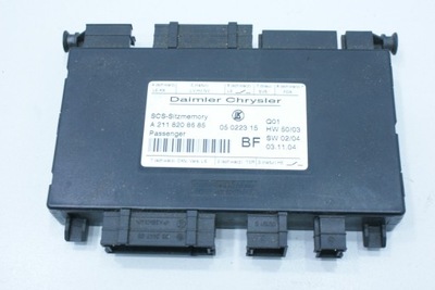 Модуль scs a2118208685 mercedes slk w171 r171 фото №1