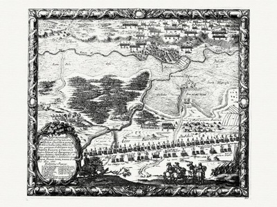 bitwa pod UJŚCIEM 1655 roku Dahlberg 1696 r.