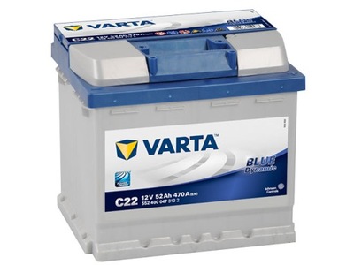 BATTERY VARTA BLUE DYNAMIC 52AH 470A C22 - milautoparts-fr.ukrlive.com