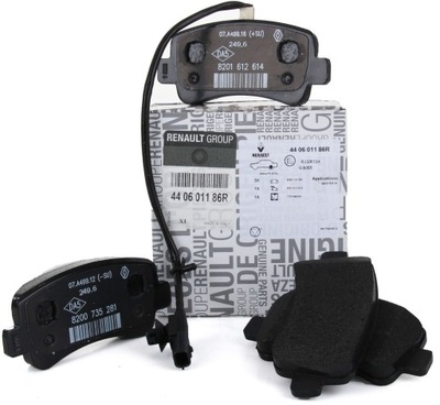 Тормозные колодки тормозные задняя aso renault master iii 2.3dci оригинал renault orginał фото №1