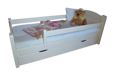 Łóżko dla dziecka dziecięce 160x80 z barierką szuf