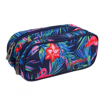 Piórnik dwukomorowy Coolpack Clever Pink Flamingo