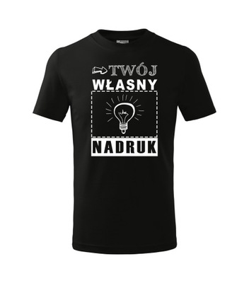 KOSZULKA koszulki z WŁASNYM NADRUKIEM napisem r XL