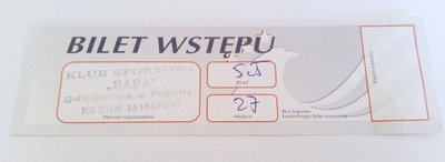 bilet RABA Dobczyce (woj. małopolskie)