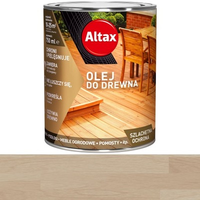 Olej do drewna 0,75L ALTAX - SZARY