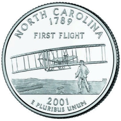 25 cent (2001) Stany USA - North Carolina Mennica Philadelphia