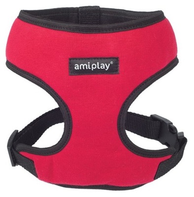 AmiPlay Szelki bezuciskowe DENVER dla psa 40-55cm rozm.M - czerwone