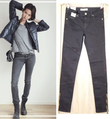 CUBUS SPODNIE jeans BIKERY RURKI SUWAKI XS W26