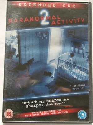 PARANORMAL 2 ACTIVITY EXTENDED CUT DVD UK BDB+