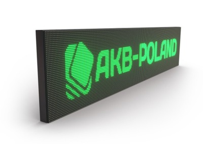 REKLAMA TABLICA LED WYŚWIETLACZ ZEWNĘTRZNY ZIELONY PRODUCENT PREMIUM 224x16