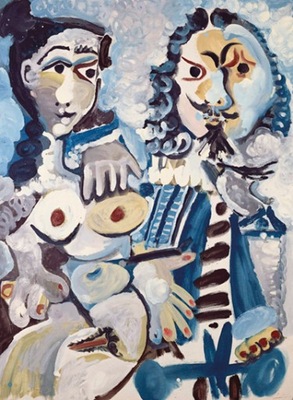 Pablo Picasso - Mousquetaire et nu assis