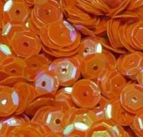Cekiny łamane 6 mm 15g 1000szt opal pomarańcz